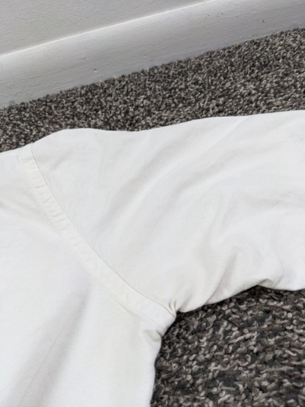 Vintage Ralph Lauren Shirt White Oxford L/S Button Down Womens Size 10 Slim Fit - Picture 6 of 11